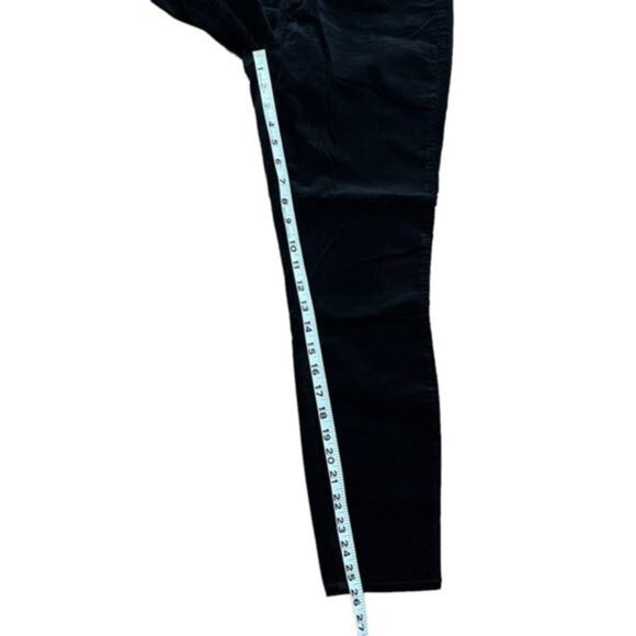 L'Agence Margot‎ Velvet Mid-Rise  Skinny Jean in Black Women Size 29 - Picture 6 of 8